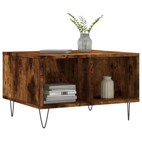 vidaXL Couchtisch R&auml;uchereiche 60x50x36,5 cm Holzwerkstoff