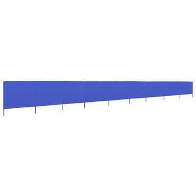 vidaXL 9-teiliges Windschutzgewebe 1200 x 80 cm Azurblau