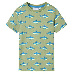 Kinder-T-Shirt Helles Khaki 104