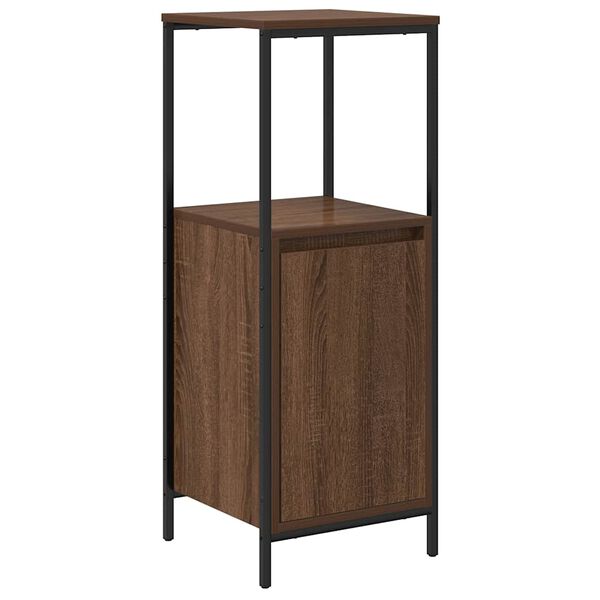 vidaXL Badschrank mit Regalen Braun Eichen-Optik 36x35x95 cm