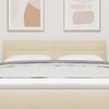 vidaXL Kopfteil Creme 144 cm Stoff