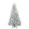vidaXL Künstlicher klappbarer Weihnachtsbaum Grün 180 cm PE und PVC