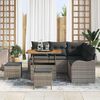 vidaXL Garten-Sofa-Set 8 pcs Grau Poly-Rattan