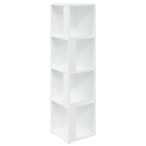 vidaXL Eckregal Wei&szlig; 33x33x132 cm Holzwerkstoff