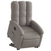 vidaXL Relaxsessel mit Aufstehhilfe Taupe Stoff