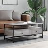 vidaXL Couchtisch Grau Sonoma 100x51x45 cm Holzwerkstoff