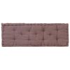 vidaXL Palettenkissen Baumwolle 120×40×7 cm Taupe