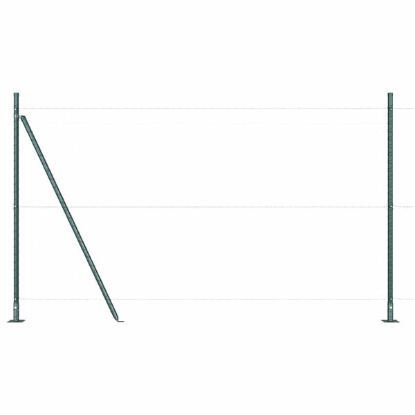 vidaXL Zaunpfosten 52 pcs Grau 3,2 x 3,2 x 88,5 cm