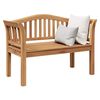 vidaXL Bank Braun 120 x 53,5 x 85 cm Massivholz Teak