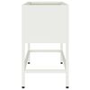 vidaXL Hochbeet Gartenpflanzer Weiß 60 x 26 x 45 cm Stahl