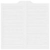 vidaXL Schwingt&uuml;ren Lamellen-Design 2-Paar Wei&szlig; 100x100 cm