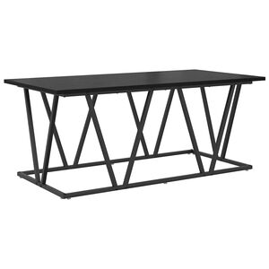 vidaXL Couchtisch Schwarz Eichen-Optik 100 x 50 x 40 cm