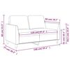 vidaXL 2-Sitzer-Sofa Creme 120 cm Kunstleder