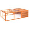 vidaXL Garten-Tierk&auml;fig 150x100x50 cm Massivholz Tanne