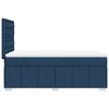 vidaXL Boxspringbett mit Matratze Blau 100x200 cm Stoff
