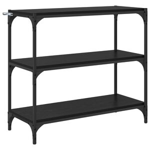 vidaXL B&uuml;cherregal Schwarz Eichen-Optik 80 x 33 x 70,5 cm