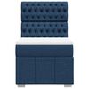vidaXL Boxspringbett mit Matratze Blau 90x190 cm Stoff