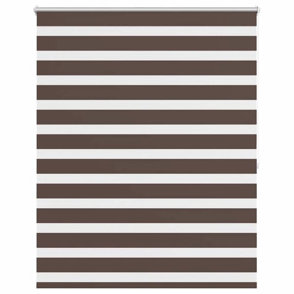 vidaXL Zebra-Rollo 120,9 x 175 cm, Stoffbreite 116,7 cm, Kaffeebraun