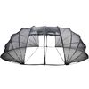 vidaXL Poolzelt Kuppel Transparent 538 x 440 x 204 cm