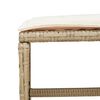 vidaXL 17-tlg. Garten-Essgruppe mit Kissen Beige Poly Rattan