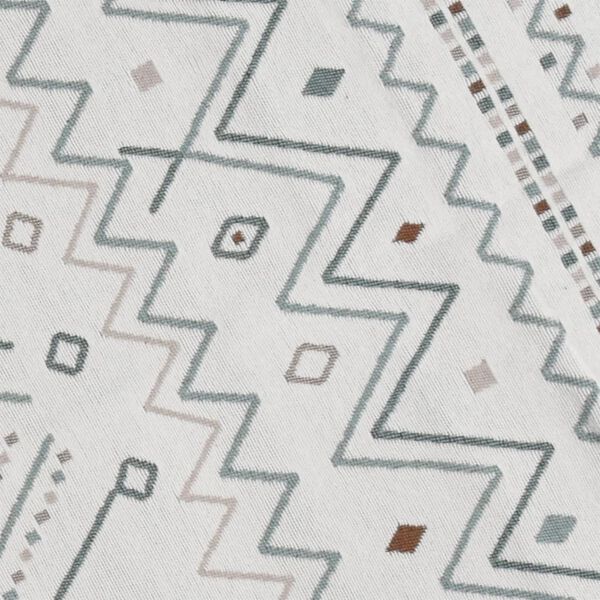 vidaXL Teppich Beige und Blau 160x230 cm Baumwolle