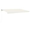 vidaXL Automatische Markise mit LED & Windsensor 500x350 cm Creme