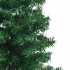 vidaXL Eckiger künstlicher Weihnachtsbaum Grün 120 cm PVC und Metall