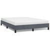 vidaXL Bettgestell ohne Matratze Dunkelgrau 152x203 cm Queen-Size Samt