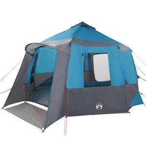 vidaXL Kabine Zelt 12-Personen Blau und Grau 405 x 405 x 273 cm