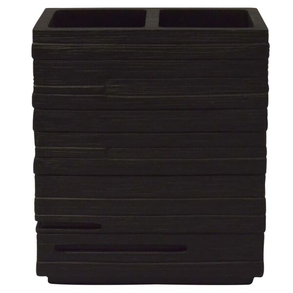 RIDDER Zahnb&uuml;rstenbecher Brick Schwarz