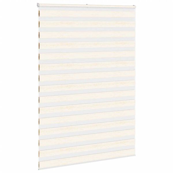 vidaXL Doppelrollo Marmorbeige 165x230cm Stoffbreite 160,9 cm Polyester