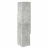 vidaXL Eckschrank Beton Grau 32x32x140cm Holzwerkstoff