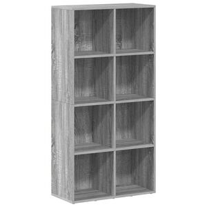 vidaXL B&uuml;cherregal/Sideboard Grau Sonoma 66&times;30&times;130 cm Holzwerkstoff