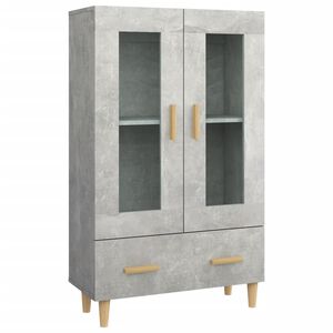 vidaXL Highboard Betongrau 70x31x115 cm Holzwerkstoff