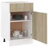 vidaXL Schubunterschrank Lyon Sonoma-Eiche 50x46x81,5 cm Holzwerkstoff