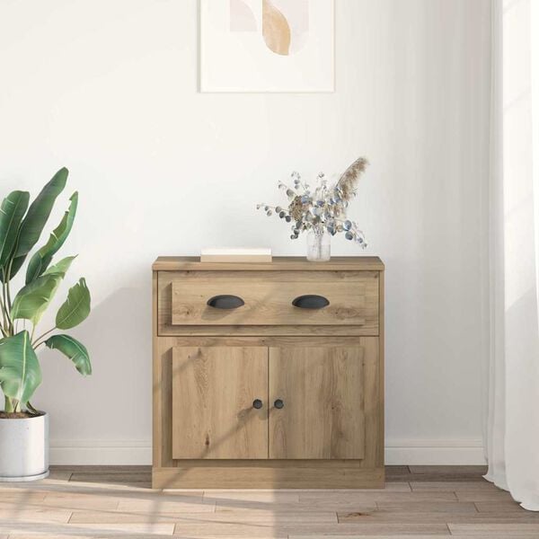 vidaXL Highboard Artisan-Eiche 70 x 35,5 x 67,5 cm Holzwerkstoff