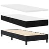 vidaXL Boxspringbett mit Matratze Schwarz 80 x 200 cm Samt