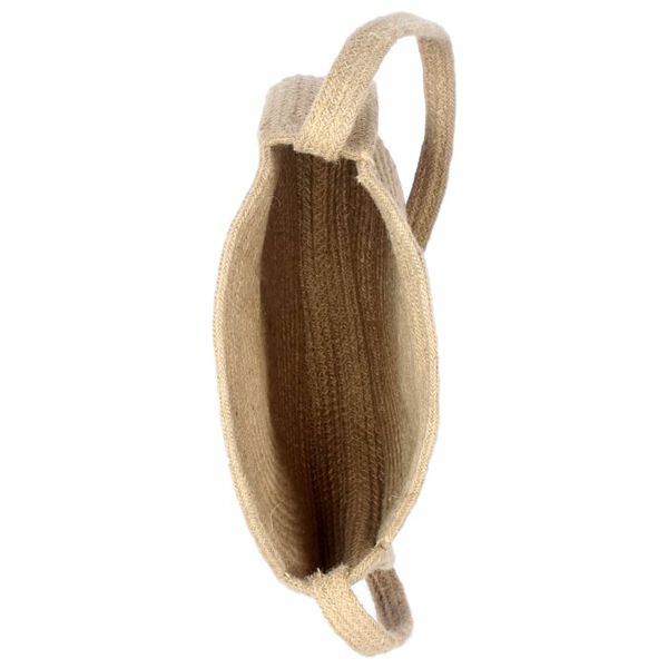 vidaXL Runde Schultertasche Natur Handgefertigt Jute