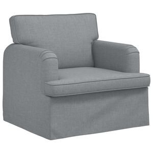vidaXL Sofa Hellgrau Gesamtabmessungen: 84 x 80 x 85 cm (B x T x H)