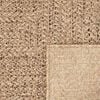vidaXL Teppich ZIZUR 240x240 cm Jute-Optik Indoor und Outdoor