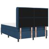 vidaXL Boxspringbett mit Matratze mit Kopfteil Blau 190 x 140 cm Stoff