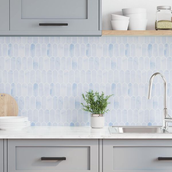 vidaXL Dekorative Aufkleber 10 pcs Himmelblau 30 x 30 x 0,8 cm