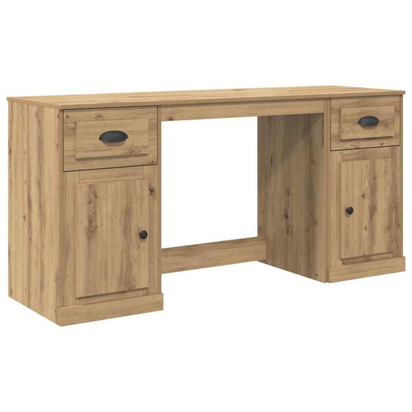 vidaXL Schreibtisch mit Schrank Artisan-Eiche 154,5 x 50 x 75 cm