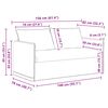 vidaXL Sofa Set 2 pcs Dunkelgr&uuml;n 196 x 82 x 85 cm Stoff