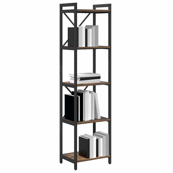 vidaXL B&uuml;cherregal Ger&auml;ucherte Eiche 40 x 30 x 155 cm Holzwerkstoff