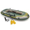 Intex Schlauchboot mit Rudern und Pumpe Seahawk 2 Set 68347NP