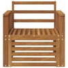 vidaXL Outdoor-Sofagarnitur Natur 71 x 63 x 73 cm Massivholz Akazie