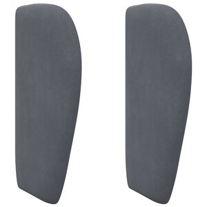 vidaXL Kopfteil Ohr Dunkelgrau 40 x 23 x 6 cm Samt