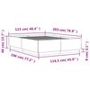 vidaXL Bettgestell mit LED Grau Sonoma 120x200 cm Holzwerkstoff