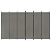 vidaXL 6-tlg. Raumteiler Anthrazit 300×180 cm